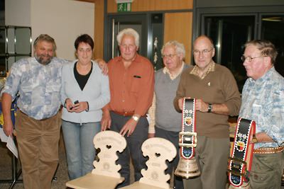 Ernst und Marlis Zurbuchen, Niederried (3.); Hansrudolf Dähler und Hans von Allmen, Oberried, Sieger und Jassmeister 2006; Werner Tännler und Alex Rufibach, Innertkirchen, (2.) (vlnr).